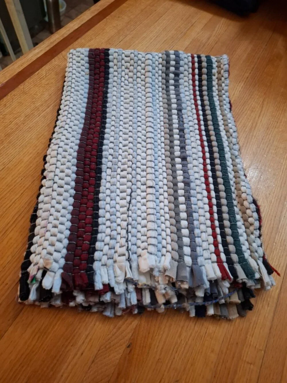 2 Vintage Woven Scatter Throw Rugs Grandma's House Farmhouse